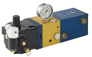 Air/Hydraulic Pump Compact Air/Hydraulic Pump Suitable for most single fixtures and small pallet systems. Powers either single or double acting cylinders.