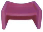 n Contoured sitting surface Helps maintain the legs in abduction and facilitates positioning of the child.