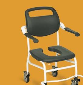 polyurethane foam independent swivel armrests, ergonomic shape detachable rails for bedpan or bucket Ø 300-315 mm 490 B A B LI2175.021 550 475 LI2175.