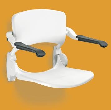 000) Shower seat with backrest and armrests Li2203.