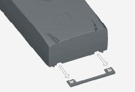 Slide the motor controller onto the mounting plate tabs so that they are fully engaged