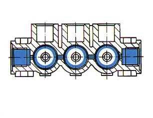 1 2 3 Example 3: Configuration of a large system with ring line (group actuation) Air flow with