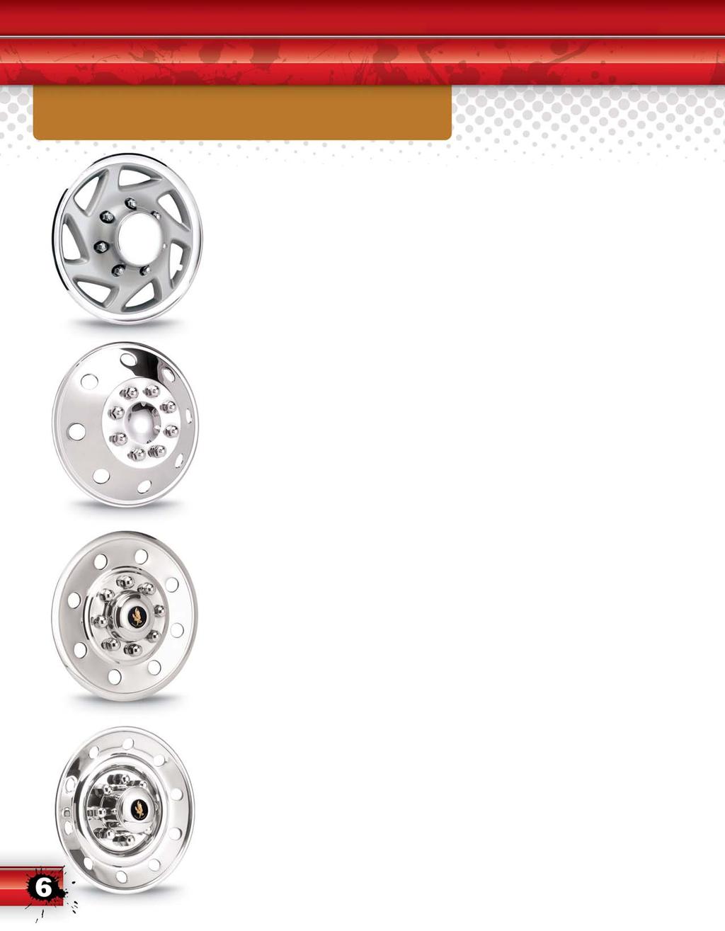 Single Wheel and Sprinter Wheel Simulators 9494-15 15 Silver ABS Wheel Cover with Chrome Ring and Lug nuts 9494-16 16 Silver ABS Deep Center Wheel Cover with Chrome Ring and Lug nuts (floating axle)