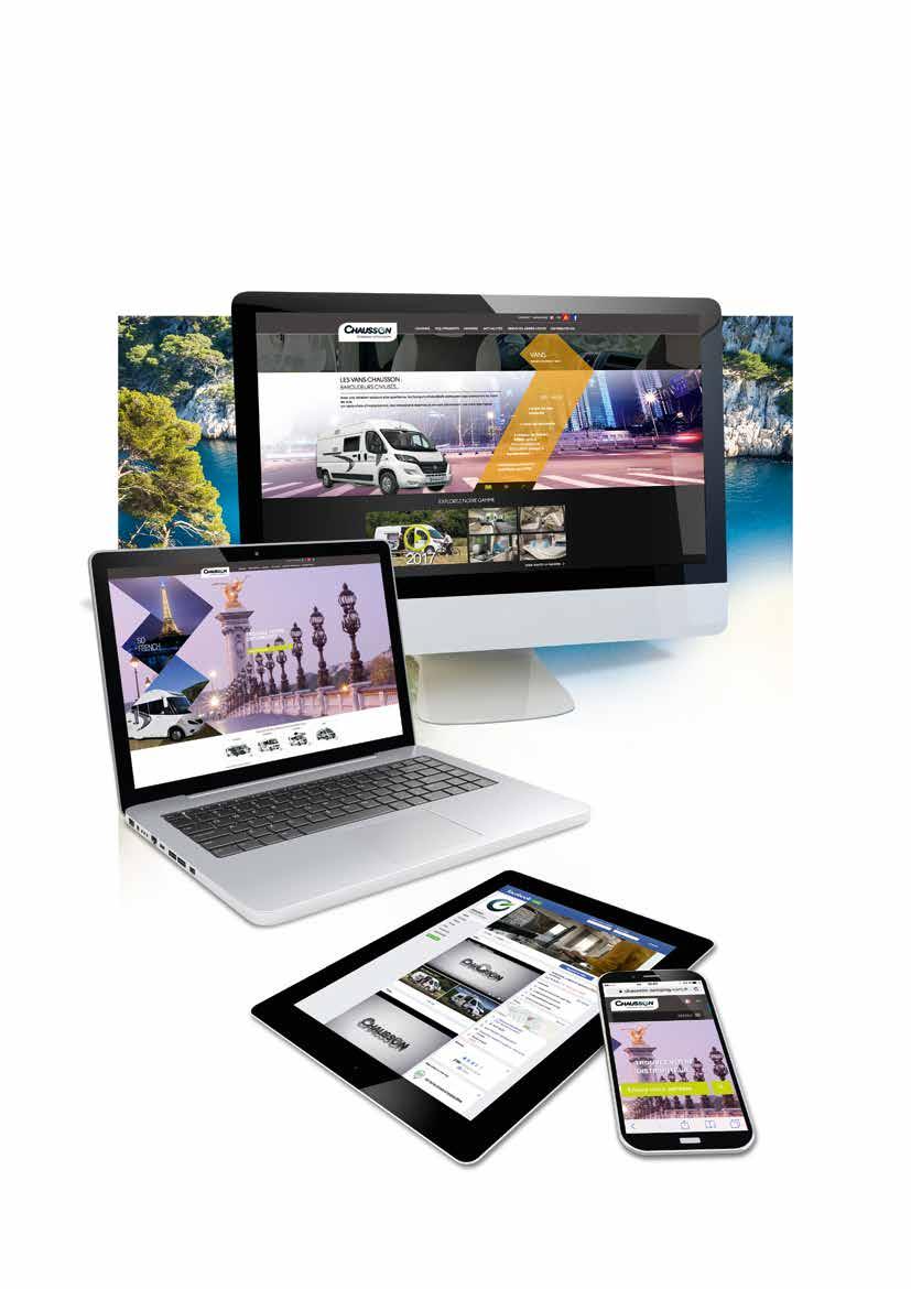 From the smallest format to the largest, Chausson information comes in all sizes! Browse and learn more about Chausson, everywhere and at any time.