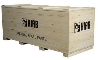 ensure clarity and consistency. Example of Hiab logotype in skeleton print.