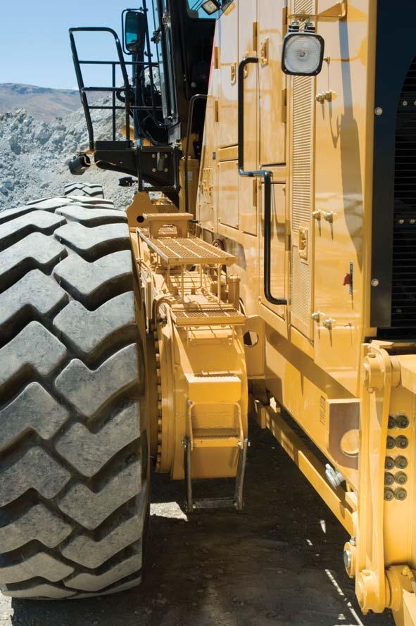 Safety Designed with protection in mind Operator Presence Monitoring System Keeps the parking brake engaged and hydraulic implements disabled until the operator is initially seated