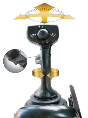 Steering and Implement Controls Unprecedented precision and ease of operation Operators are more comfortable and productive with two electro-hydraulic joysticks.