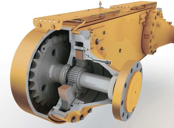 Six forward and three reverse gears are specifically designed to give you a wide operating range for maximum productivity in all mining applications.