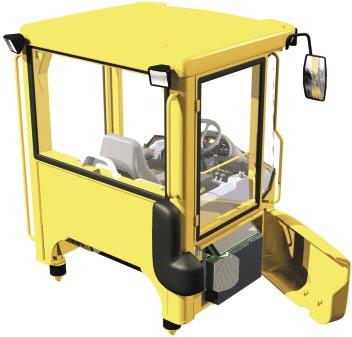 An alert operator is a productive operator A comfortable and safe work environment in the cab makes work easier for the operator, and this means higher production.