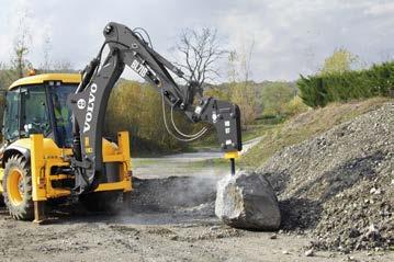 For nonabrasive and soft rock, concrete and other general use in trenching or demolition.