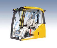 highest-capacity heating and cooling available in the excavator industry.