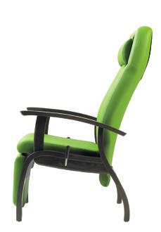- The Fero relax chair Ergo-line has a handle with similar function on both left and right sides of the chair. The handle is very easy to use in either a forward or backward direction.