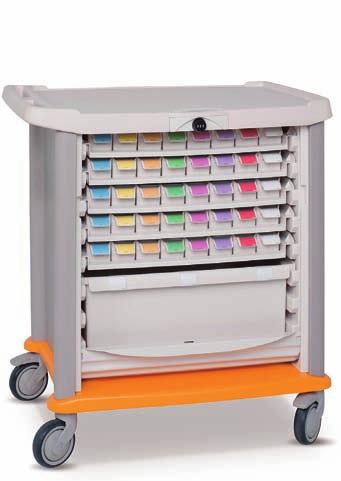 MEDICATION CART - Possibility to combine medication and computer - Choice of daily or weekly distribution Our ADAPTIS