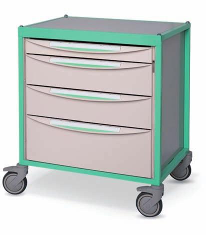 TREATMENT CART - The accessories can be moved without using tools.