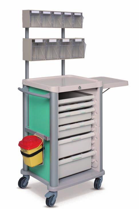 TREATMENT CART The EOLIS carts has been designed to offer a compact size (600X510).