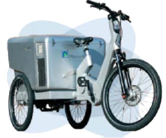 Vehicle Fleet: Cargobike Main Features: 1 passenger 250 W electric motor 100 km
