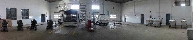 Infrastructure - Maintenance Garaje HYCHAIN en Soria Antiguo taller de maquinaria de la Diputación Provincial, donde se realizan las siguientes actividades: Besel