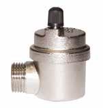 364R TEC AIR-VENT VALVE, SIDE INLET, COMPACT SIZE PRESSURE CODE PACKING 3/8 10bar/145psi 3640038R 10/120 1/2 10bar/145psi 3640012R 10/120 TECHNICAL SPECIFICATIONS MATERIALS Body in nickel-plated
