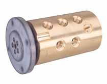 The precision ball bearings are lubricated for life and housing materials include stainless steel, aluminum, steel, or brass.