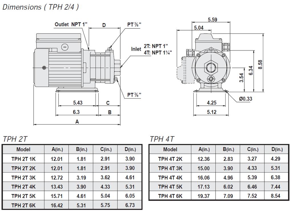 Motors: The pump is coupled with a totally enclosed, fan-cooled, squirrel-cage motor (TEFC).