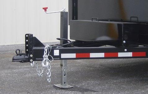 1# Combination B/D & Spreader Tailgate Hitch: Jack: Lights: Paint: 2-5/16 Ball Coupler 5K Top Wind w/foot Rubber Mounted LED Epoxy Primer & Polyurethane Top Coat Standard Features Ladder Ramps &