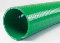 PUMP HOSE & ACCESSORIES 4601 GREEN PVC BULK WATER SUCTION HOSE TUBE: PVC, smooth, green REINFORCEMENT: PVC helix COVER: PVC, smooth to lightly corrugated, green BRANDING: None TEMPERATURE