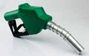 economical nozzle. For use with gasoline, 15% ethanol, diesel, 20% bio-blend. Construction: 3/4" inlet NPT, 13/16" spout. Flow rate 14 GPM.
