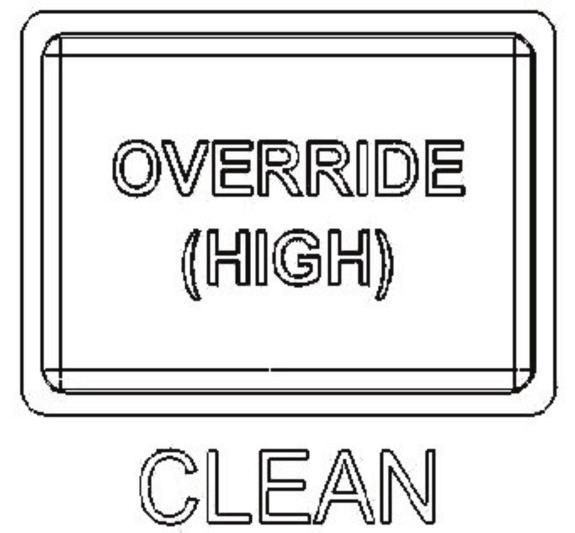 Override High is recommended for high flow uses such as a pool heater startup, backwash, filtering, and