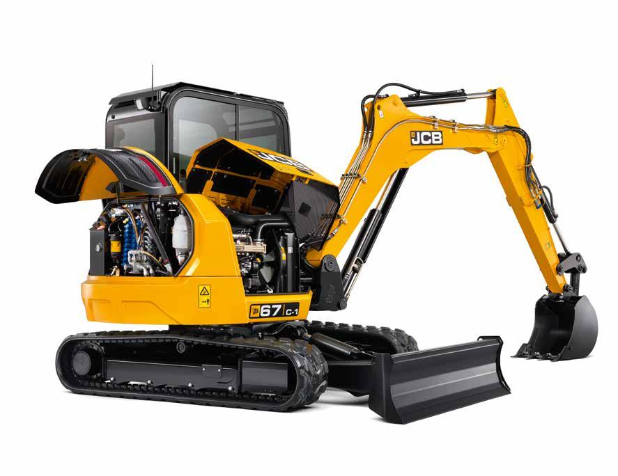 AT YOUR SERVICE. IN ORDER TO MAXIMISE PRODUCTIVITY, THE JCB 65R AND 67C HAVE LONG SERVICE INTERVALS. WHEN MAINTENANCE DOES NEED TO BE CARRIED OUT, WE VE MADE SURE IT S A QUICK AND EASY TASK.