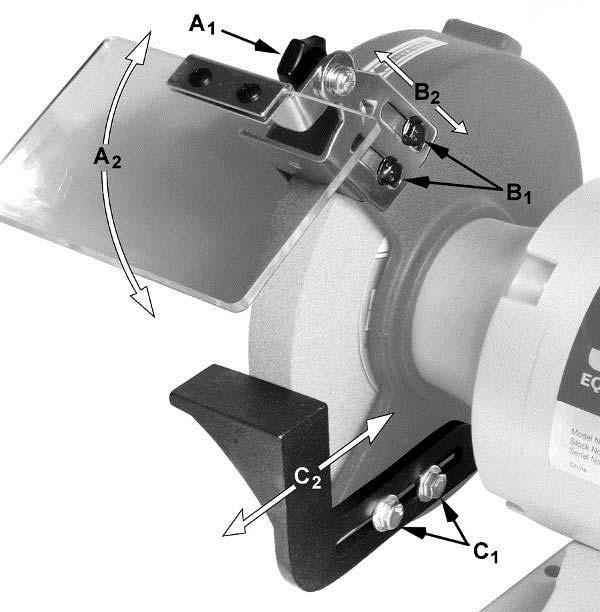 Operation A bench grinder is designed for hand-grinding operations such as sharpening chisels, screwdrivers, drill bits, removing excess metal, and smoothing metal surfaces.