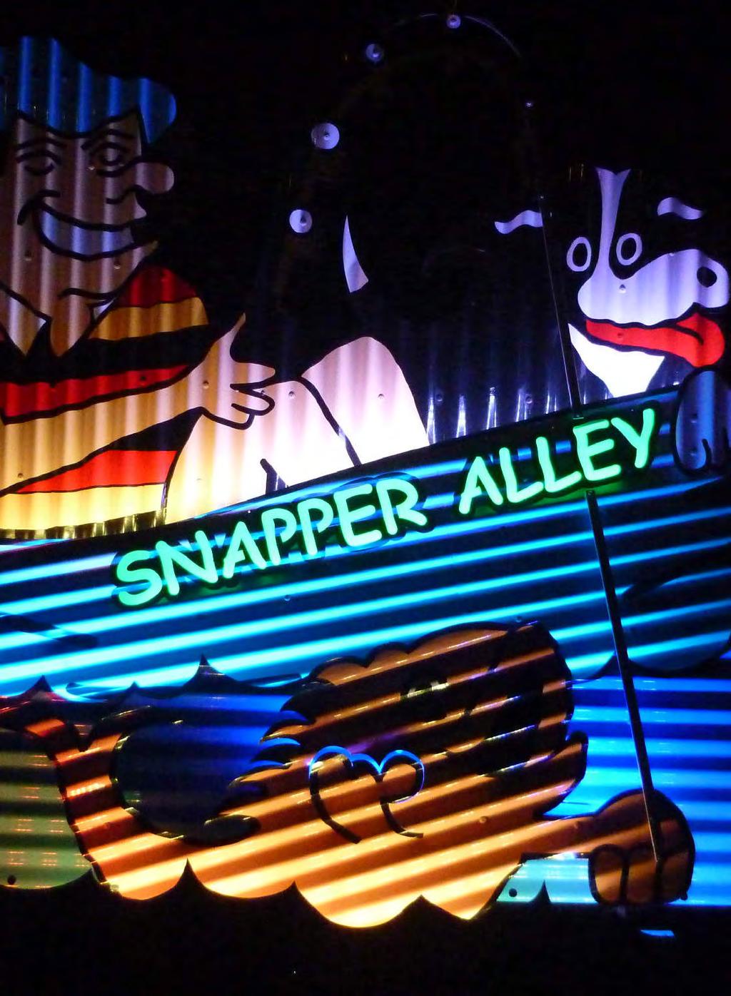 0853 Snapper Alley Signage Superlight LED sideview LED