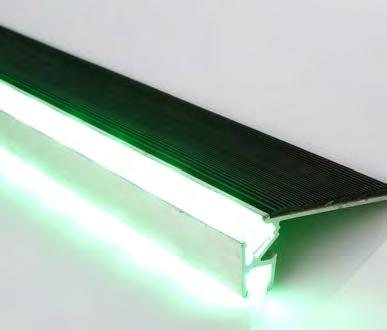 SL8440 STAIRNOSE LED LIGHTING PROFILE The SL8440 stairnose lighting system is suitable for any commercial installation where illumination of steps is important for safety and/or architectural