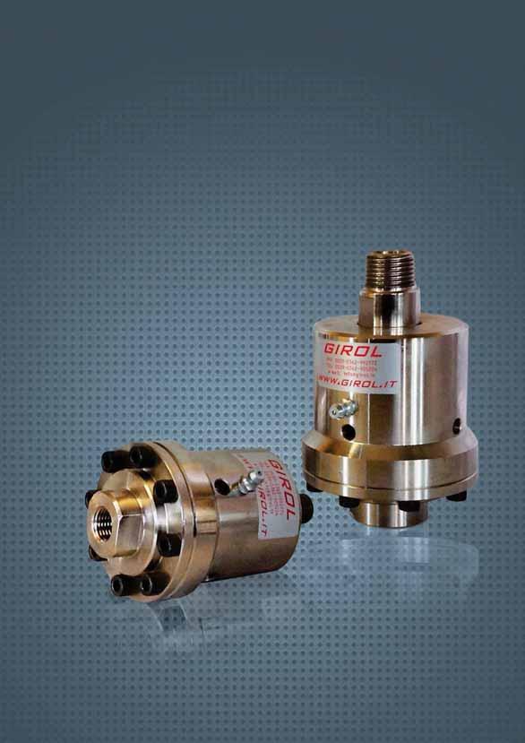 AB ROTATING UNION // FOR HIGH PRESSURE AND SPEED Giunto rotante // Per alte pressioni e velocità he GIROL AB Series is Tused in applications with high pressure and at high rotation speed.