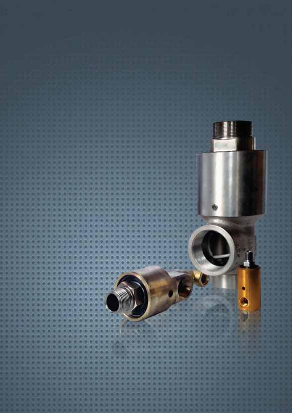 . U UNIVERSAL ROTATING UNION Giunti rotanti universali he standard supply Tprovides the rotating nipple threaded cilindrical GAS right or left. On the request we supply other standard.