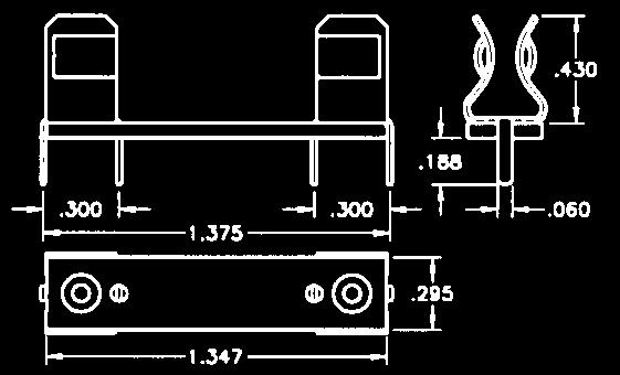 06 GPO-3, UL Rated 94V-0 Lugs & Clips: Brass,Tin Plate FIG.