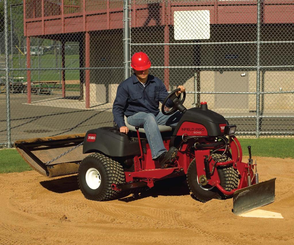 fields in pristine condition. Leading the way is an innovative Flex Blade for the Infield Pro 5040.