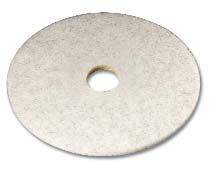 HIGH SPEED FLOOR 83 3300 SERIE NATURAL WHITE PAD Natural hair and synthetic fiber burnishing pad.