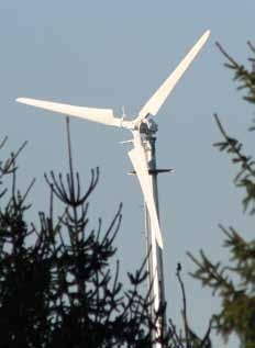 SCHACHNER WIND TURBINE SW10 Power rating Rated speed Start-up wind speed Operating speed Maximum wind velocity Nominal