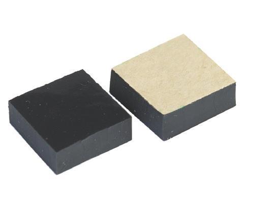 ISOLATION PADS with Fabric Top & Bottom PART NUMBER DIMENSION DURO RATED LOAD (lbs) 0510425-30-10 0.25 x 2.5 x 2.5 30 200-300 Fabric Top & Bottom 0510425-50-10 0.25 x 2.5 x 2.5 50 300-600 Fabric Top & Bottom 0510425-70-10 0.