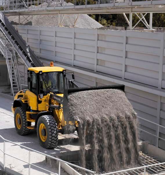 Balanced & compact design Volvo s L45H and L50H wheel loaders give you top