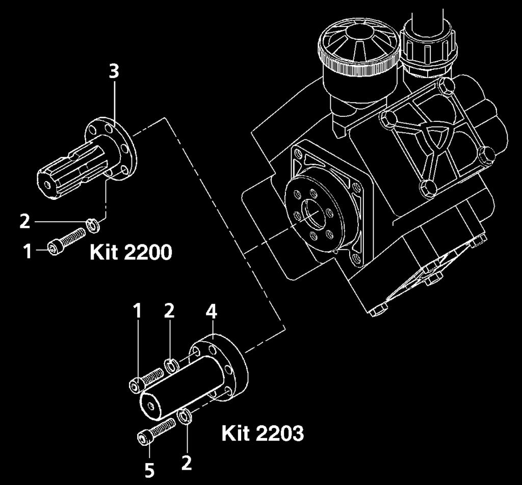 Parts List for 9910-KIT2204, 9910-KIT2200 and 9910-KIT2203 Figure 3.