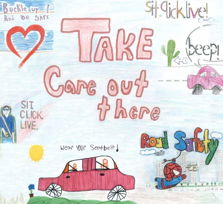 SGI s traffic safety team visited schools at the communities of Canoe Lake and Island Lake First Nation to talk about the importance of seatbelts.