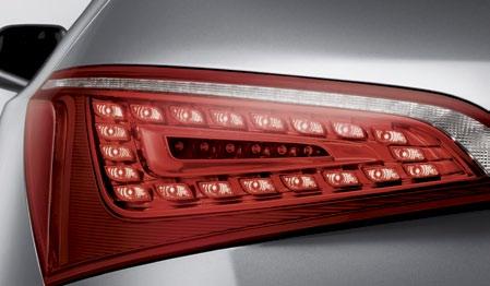Audi Q5 Premium Audi Q5 Premium 1 4 5 1. LED rear lights LED lights are superior to conventional bulbs, with their activation speed and long service life.