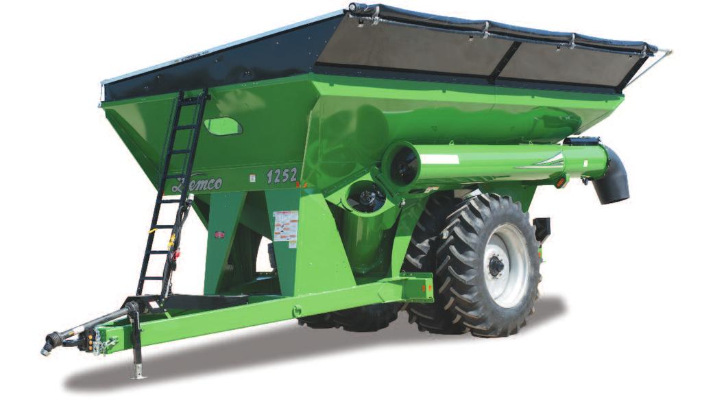 6. HOW TO ORDER 1. Choose Color 2. Choose Axle/Wheels or Track System 3. Review Accessories Capacity * All grain carts require a Demco axle 1200 Plus Bushel Grain Cart (Red)............................................. 9445089 $43,795.