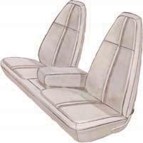 99 ea 338 434 452 665 tan/ 1971 Barracuda & Cuda Standard Upholstery El Paso grain inserts and Coachman grain outers for a factory look and feel.