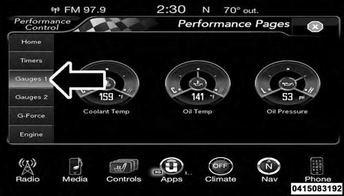 Gauges 1 UNDERSTANDING YOUR INSTRUMENT PANEL 13 When selected, this screen displays the following values: Coolant Temperature Shows the actual