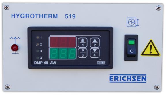 The humidity cabinet HYGROTHERM 519 corresponds to the latest standards of technology. Setting-up and monitoring functions are kept to a minimum, or are undertaken automatically.