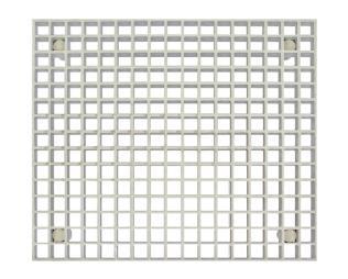 ) 21990132 Sample Grid floor grid made of fiberglass with 4 feet, mesh spacing 40 x 40 mm, suitable for test chambers in rectangular design (chamber volume 1000 l = 2 grid / chamber volume 2000 l = 3