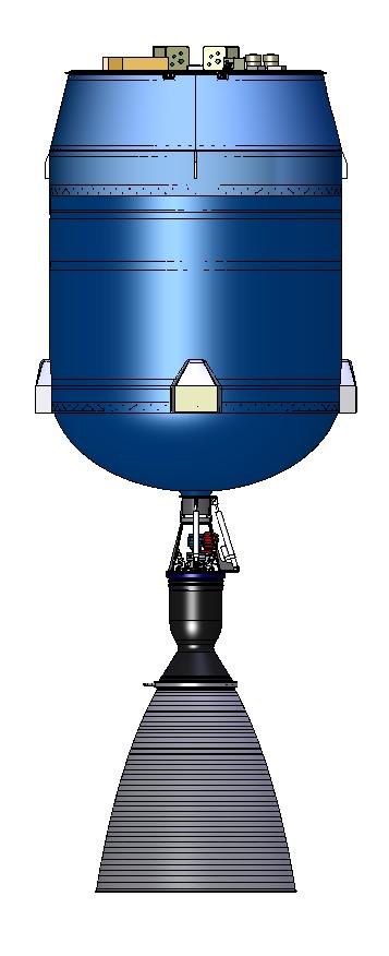 Figure 2: Falcon V lb thrust, is gimbaled to produce roll control for the vehicle.