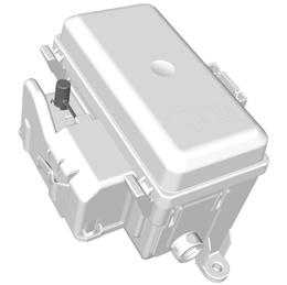 Vehicle battery 5. Connect the negative (-) terminal to the engine block or the engine mount of vehicle. Connect the other end to the engine block or the engine mount of vehicle (cable D).